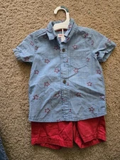 Baby Boy Clothes Size 12 Months 2 Piece Set