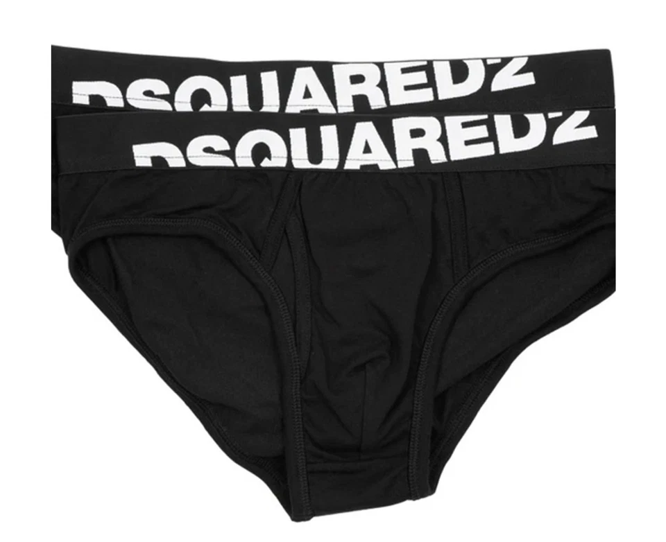 Slip Uomo Dsquared2  Bi-Pack Nero Dsquared D2 Spedizione Gratuita  - Immagine 2 di 3