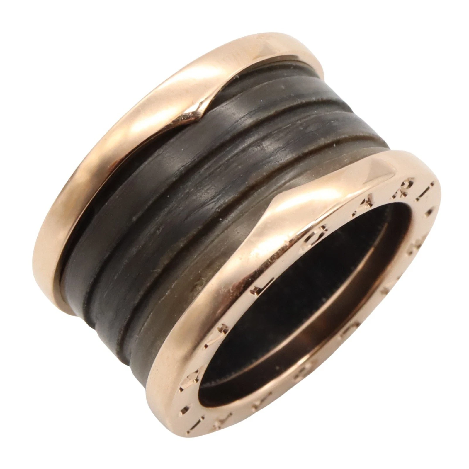 BVLGARI B-zero1 Ring 18KPG Pink Rose Goldi Used unisex US size 5 #50