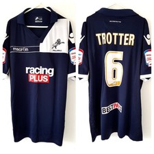 Millwall Home Trotter Shirt 2012. XXL. Original Macron. Blue Adults Football Top