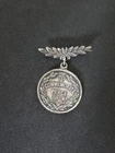 WW1 British Peace Medal 1919 With Floral Suspension Bar Good Condition Original