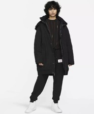 Wmns Jordan Essentials Women's Down Parka Size Small Dh0781-010 Black