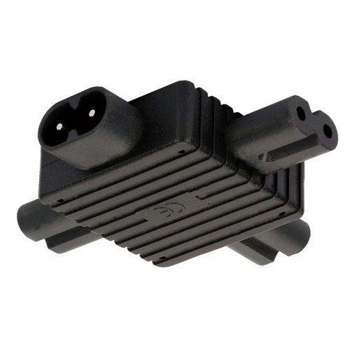 Conector IEC 320 C8 a hembra 3X C7 CA Power Splitter conector Split LED - Imagen 5 de 5