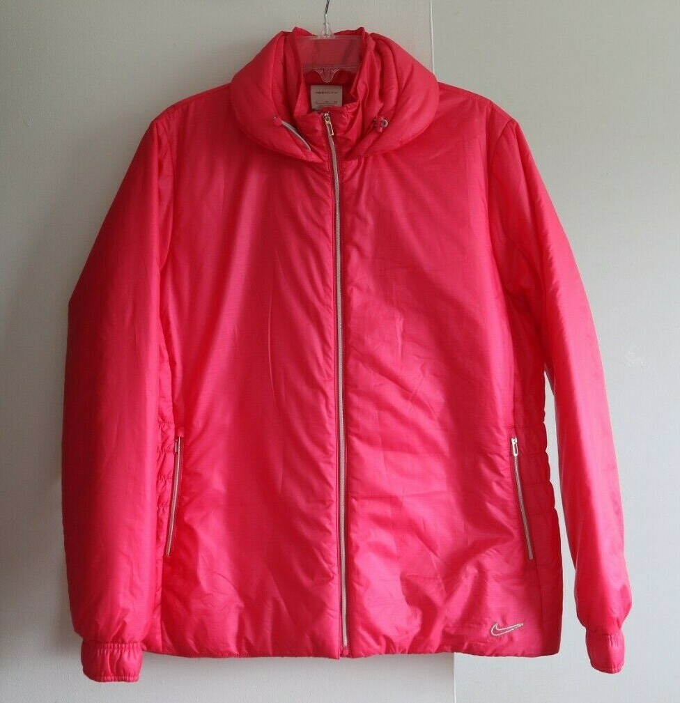 SACAI X NIKE Giacca donna Nike XL rosa cerniera leggera isolamento termico nuova