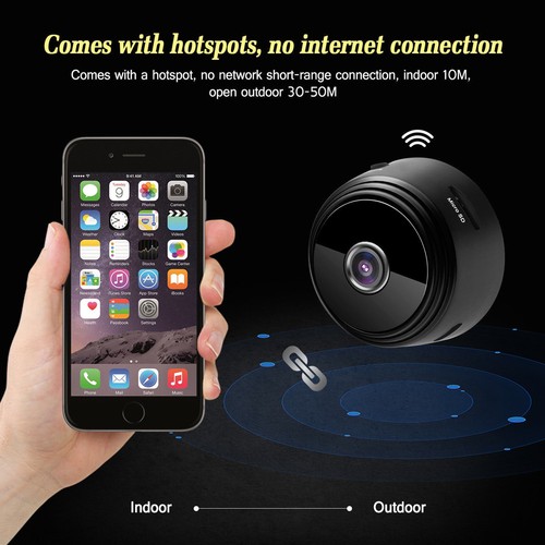Mini monitor de seguridad inalámbrico Wifi HD IP con cámara de vigilancia 1080P - Imagen 6 de 9
