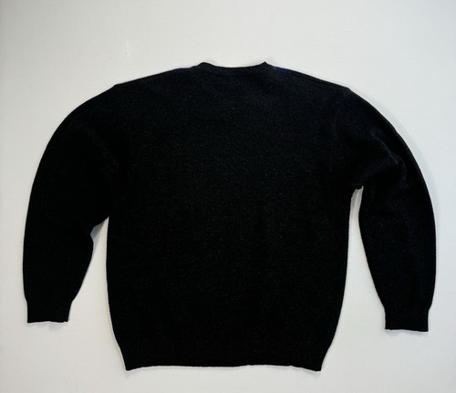 Club Room Mens Large Argyle 100% Lambswool Sweater Grey Classic Outdoor Cabin - Picture 2 of 8