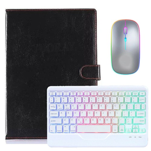 For Samsung Galaxy Tab A9 Plus 11" Tablet Backlit Keyboard PU Leather Case Mouse - Picture 32 of 55
