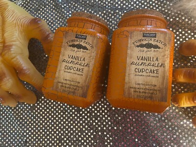 2 Tuscany Vanilla Pumpkin Cupcake Soy Blend Candle 16 Oz Each (pumpkin, Vanilla)