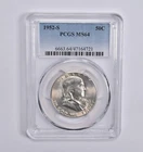 MS64 1952-S Franklin Half Dollar PCGS Blue Label