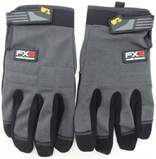 Men's Work Gloves Wells Lamont FX3 Extreme Dexterity All-Purpose Gray/Black XL