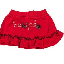 Oshkosh bgosh embroidered patriotic red skirt size 18 months