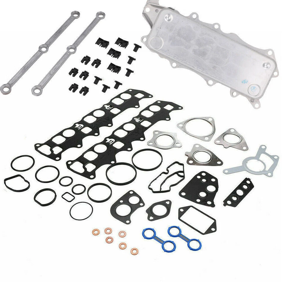 Dichtung Reparatur Satz inkl + Ölkühler Kit Für Mercedes 350 CDI Motorco OM642 - Bild 3 von 4