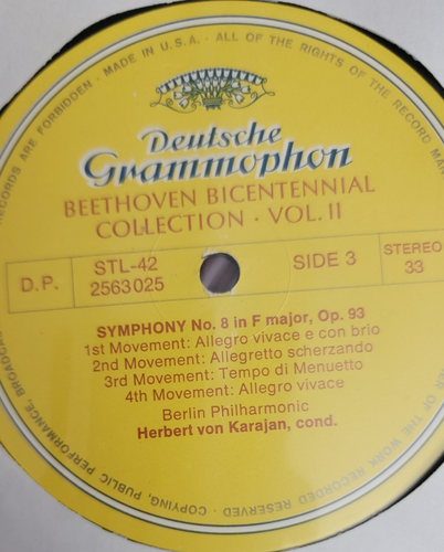 BEETHOVEN BICENTENNIAL COLLECTION SYMPHONIES OVERTURES PART TWO VOL. II LP VINYL - Picture 5 of 12