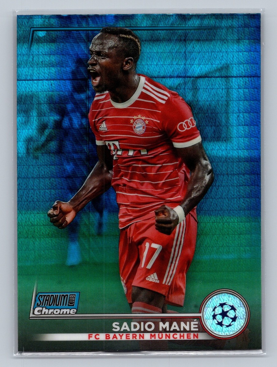 2023 Topps Stadium Club Chrome Blue Prism Refractor Sadio Mane #71