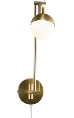 NORDLUX Wand Lampe Leuchte CONTINA Metall Glas messing 74x37x13cm