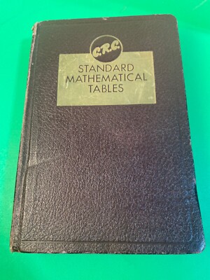 VTG CRC Standard Mathematical Tables 10th Ed By Charles Hodgman 1954