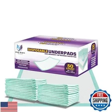 PureNexus Health Disposable Bed Pads for Adults Extra Large 36 x 36 (50 Count