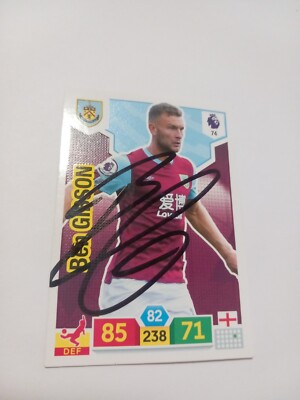 Trading Card signiert Ben Gibson FC Burnley NEU 