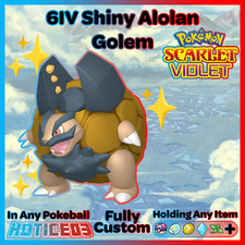 ✨ Shiny Alola Golem 6IV ✨ Pokemon Scarlet & Violet 🚀 Fast 🚀