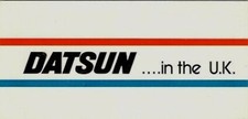 Datsun Range 1975 UK Foldout Brochure Cherry 120Y Laurel 240K 260C 260Z Nissan