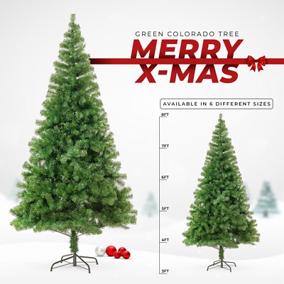 Weihnachtsbaum mit Ständer buschig künstlicher Weihnachtsbaum Wohnkultur 4 Fuß 5 Fuß 6 Fuß 7 Fuß
