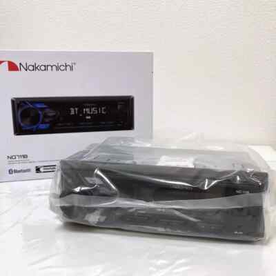 Nakamichi NQ711B 1-DIN Bluetooth USB AUX Radio Car Stereo Media