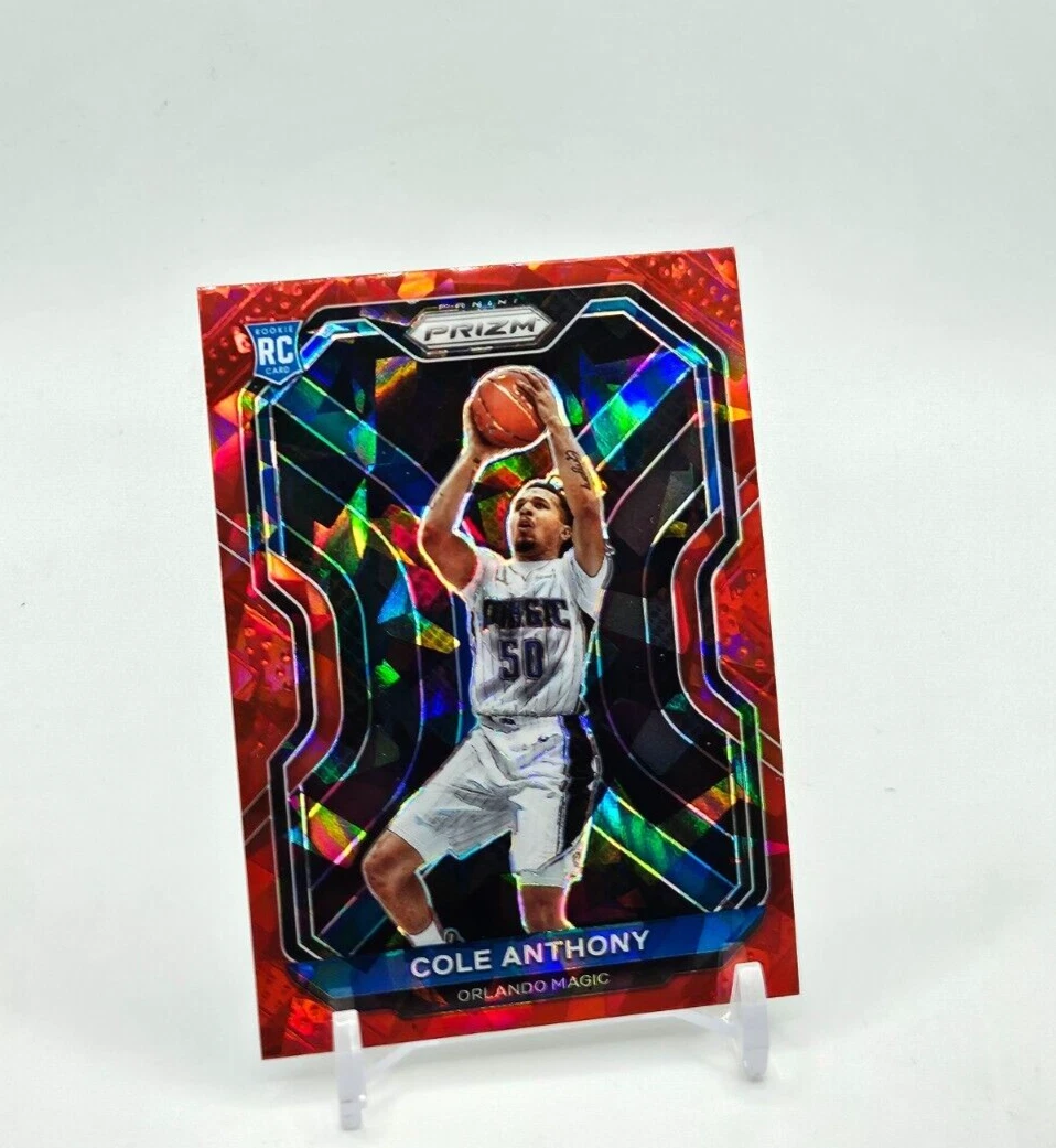 Cole Anthony ROOKIE CARD "Red Cracked Ice" PRIZM 2020-21 Panini Prizm #292 MAGIC