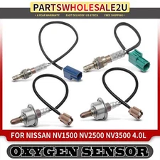 4x Upstream and Downstream O2 Oxygen Sensor for Nissan NV1500 NV2500 NV3500 4.0L