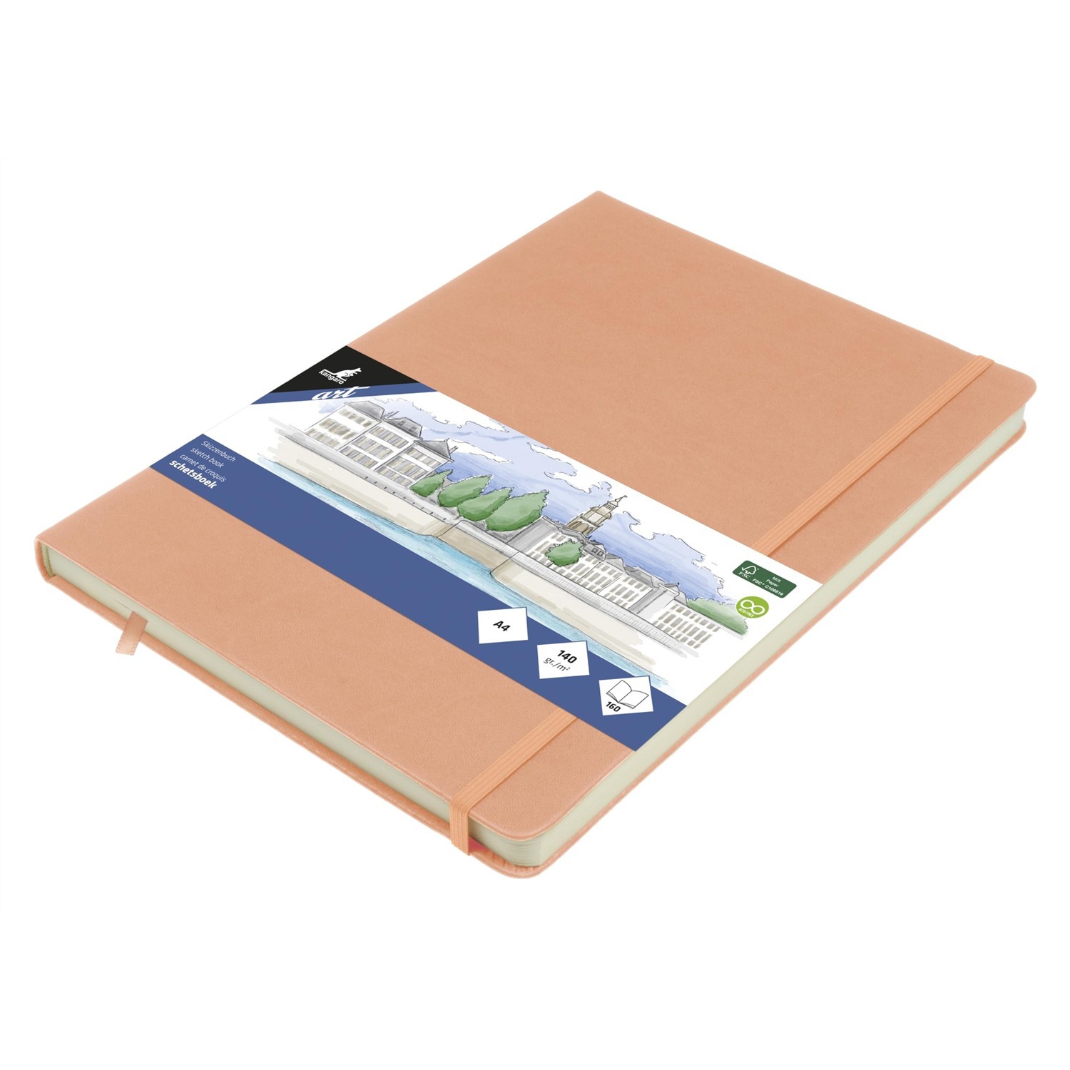 Cahier de croquis A4 kangaro vieux rose pour ne plus abîmer vos dessins