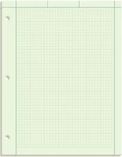 TOPS Engineering Computation Pad, 8-1/2" x 11", Glue Top, 5 x 5 Graph Rule on