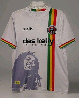 Bohemian FC Soccer Jersey Men Small Bob Marley Tribute Multi-Color 2022