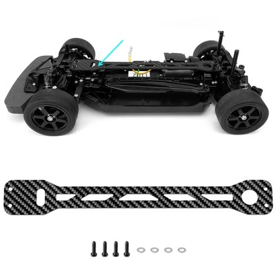 AXSPEED Kohlefaser Batteriehalterungsplatte für Tamiya TT02 1/10 RC Tourenwagen