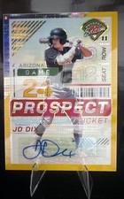 2024 Panini Prospect Edition - JD Dix #123 Gold Pulsar Prizm Signatures /10 (AU,
