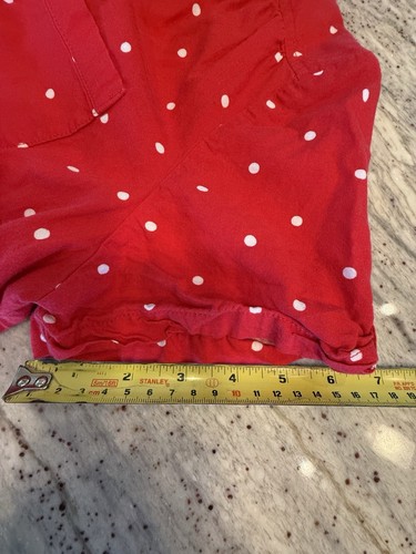 gloria vanderbilt Blouse Polkadot Size M Red - Picture 5 of 10