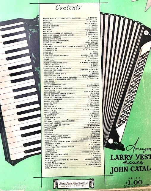 3 Vintage Accordion Sheet Music Books 1937 & 1939 Everybody's Favorites -P Miner - Image 4 of 4