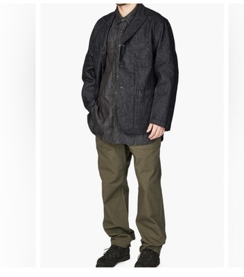 Engineered Garments Bedford Jacket Indigo Cotton Broken Denim