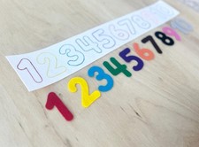 Montessori Felt Numbers 1 10 Kit Preschool Quiet Activity Toddler Educational
