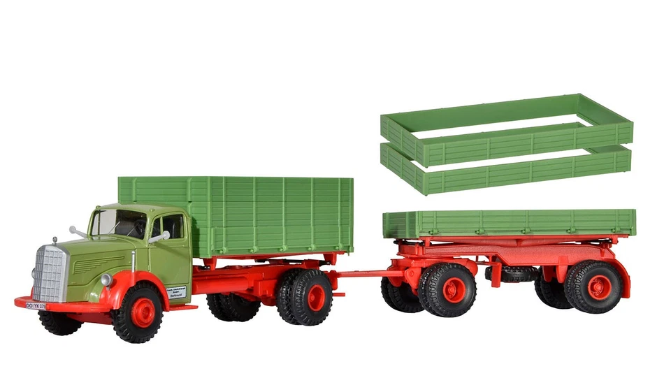 Kibri 14069 MB 6600 Kipper with Trailer, Kit, H0 - image 3 of 4