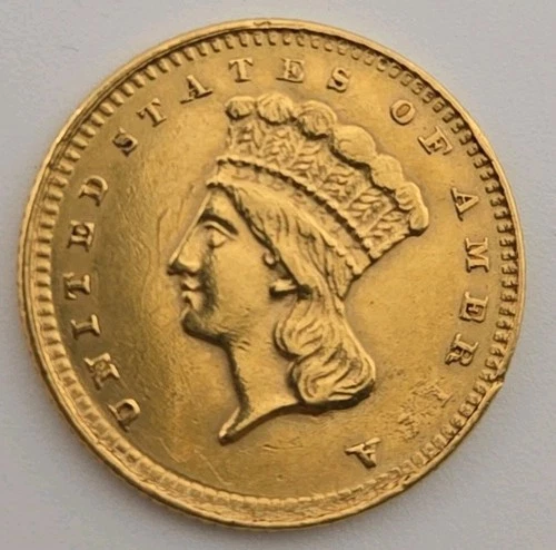 Photo of a 1861-P Gold Dollar from an eBay listing that sold on Jul 15, 2026