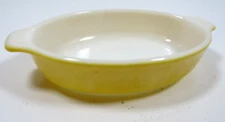 Pyrex 700 Yellow Pixie 10oz Au Gratin Casserole Dish Vintage Corning USA  #P31