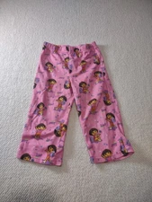 Dora The Explorer Pajama Pants 3T Nostalgia Casual Lightweight