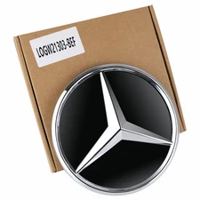 Fits 2016-2019 Mercedes-Benz W213 E Front Grille Badge Silver Mirror Star Emblem