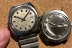 Vintage 1970s Timex Automatic & Timex Day/Date Mens Watches -For Repair