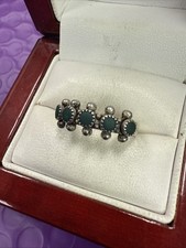     Vintage Native American Turquoise Sterling Silver Ring Size 7 1/2