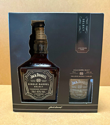 Jack Daniel's Single Barrel Select Tennessee Whiskey Geschenk-Set 700 ml 45%