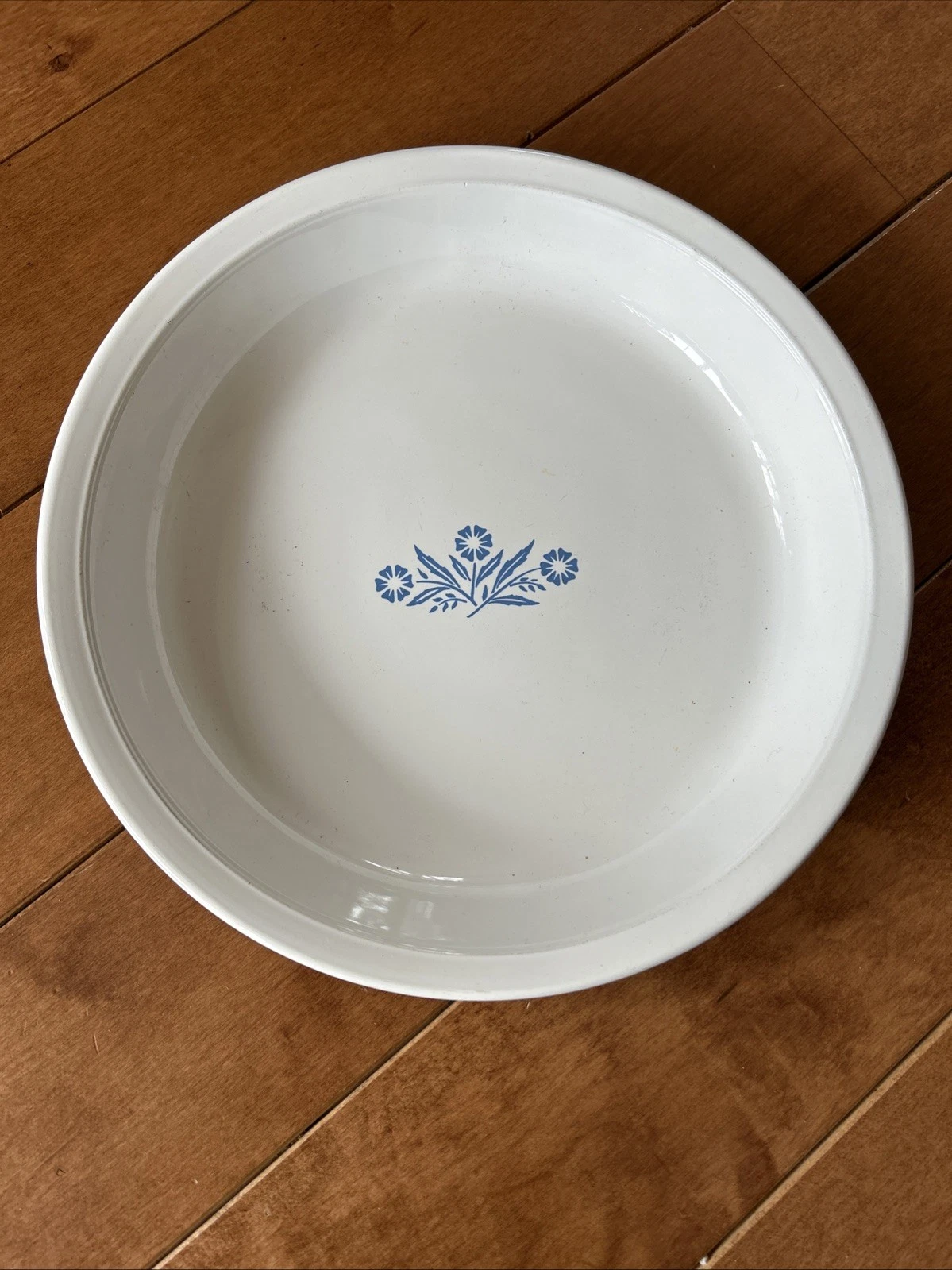 Vintage Corning Ware Blue Cornflower 10’ pie plate Deep Dish