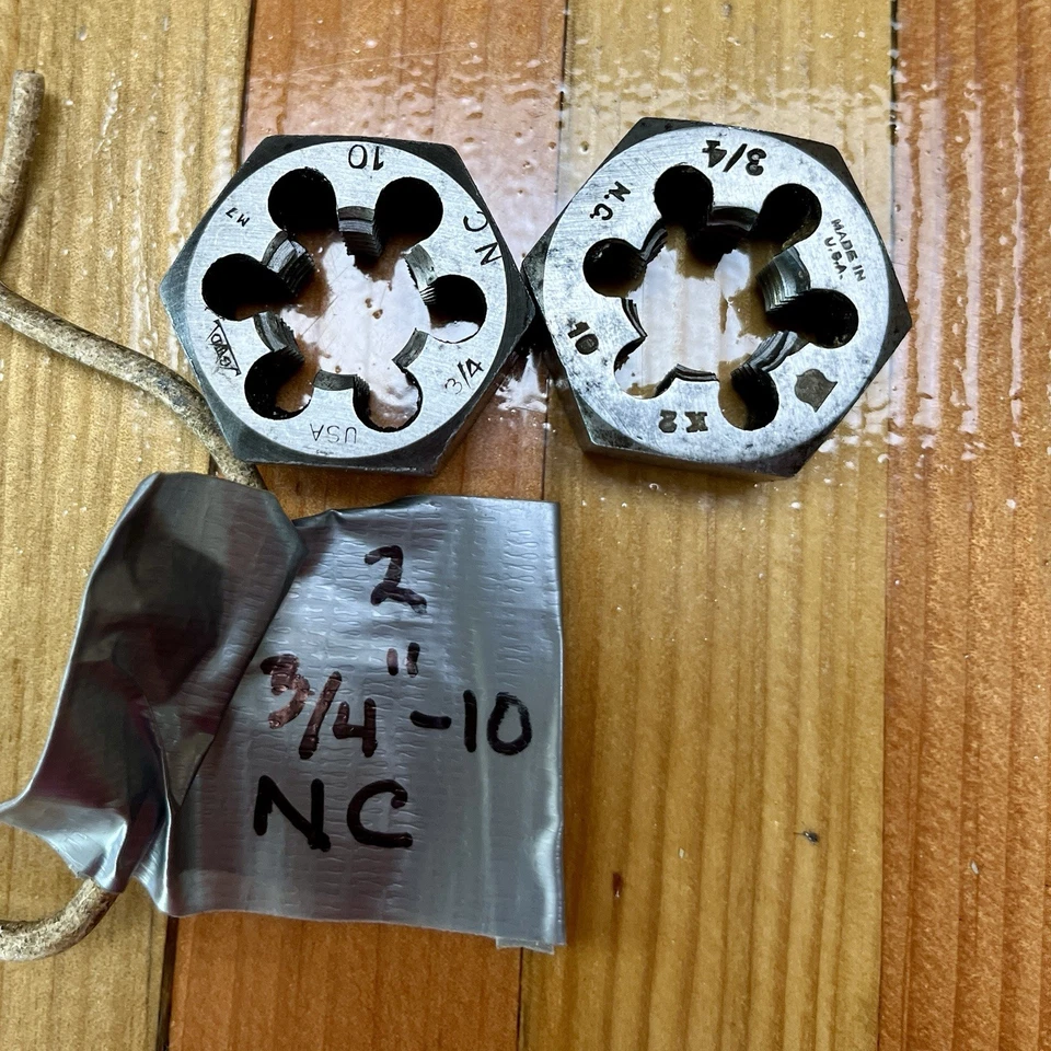 Vintage ACE & Others Threading Dies Lot Of 11 USA Made Duplicates - Image 3 of 4