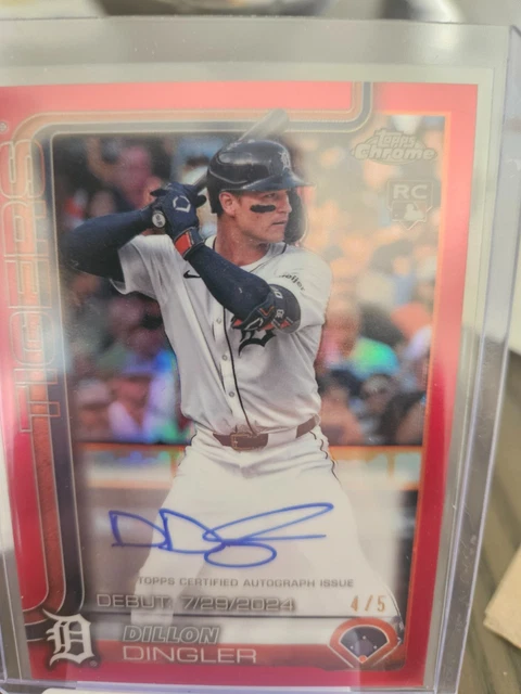 Topps Chrome Dillon Dingler /5 auto