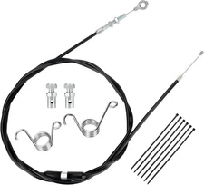 HIAORS 75 inch Go Kart Throttle Cable Kit Compatible with 1 Pack, Black 