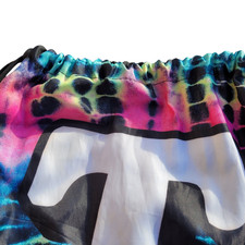 T Justice Bag Canvass 14X18 Draw String Multi Color Beach Bag Backpack Purse